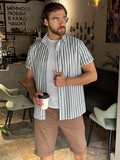 Chemise Rayé en lin style OLD MONEY