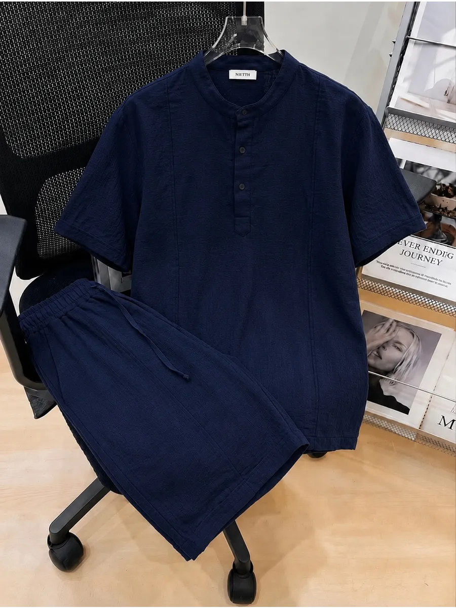 Ensemble chemise et short en LIN STYLE OLD MONEY
