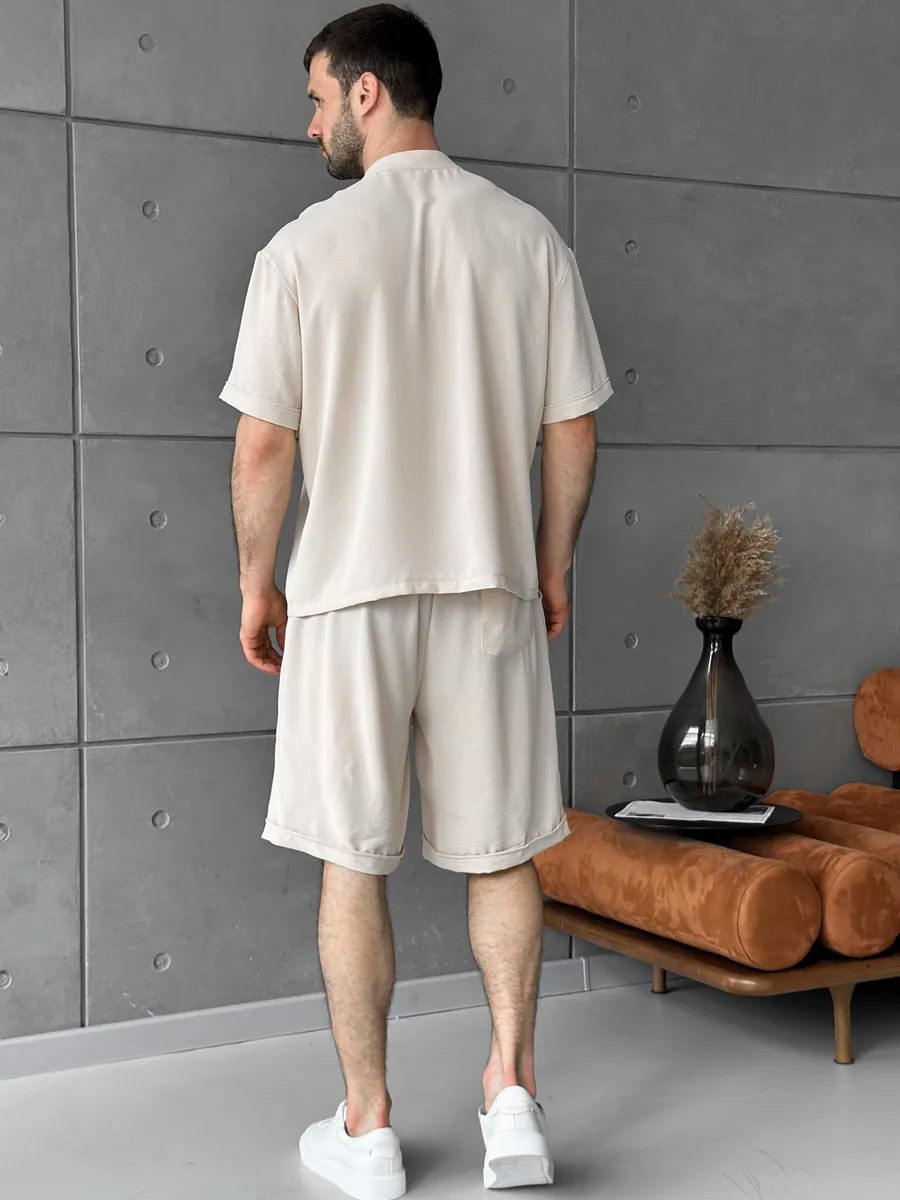 Ensemble chemise et short en LIN STYLE OLD MONEY