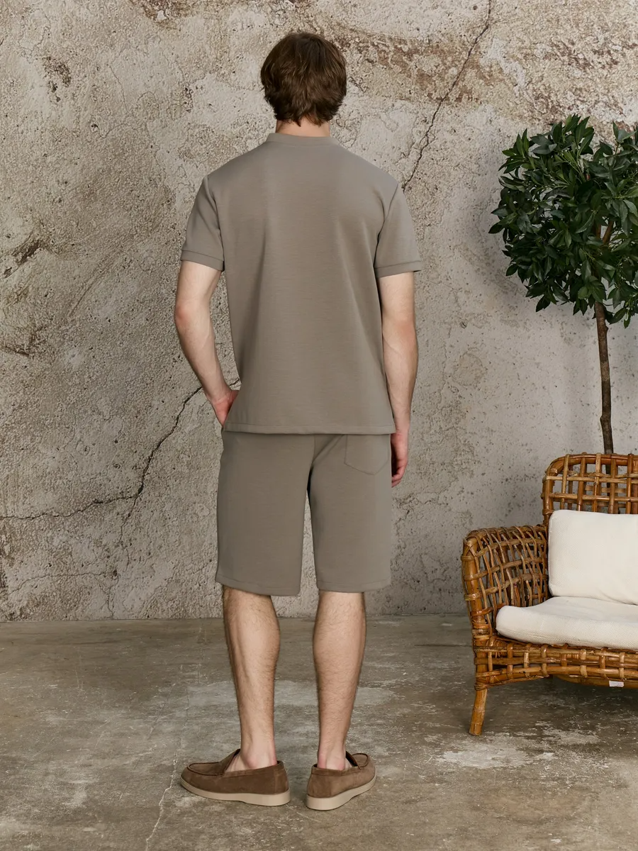 Ensemble Zippé Milano — T-shirt & Short Assorti