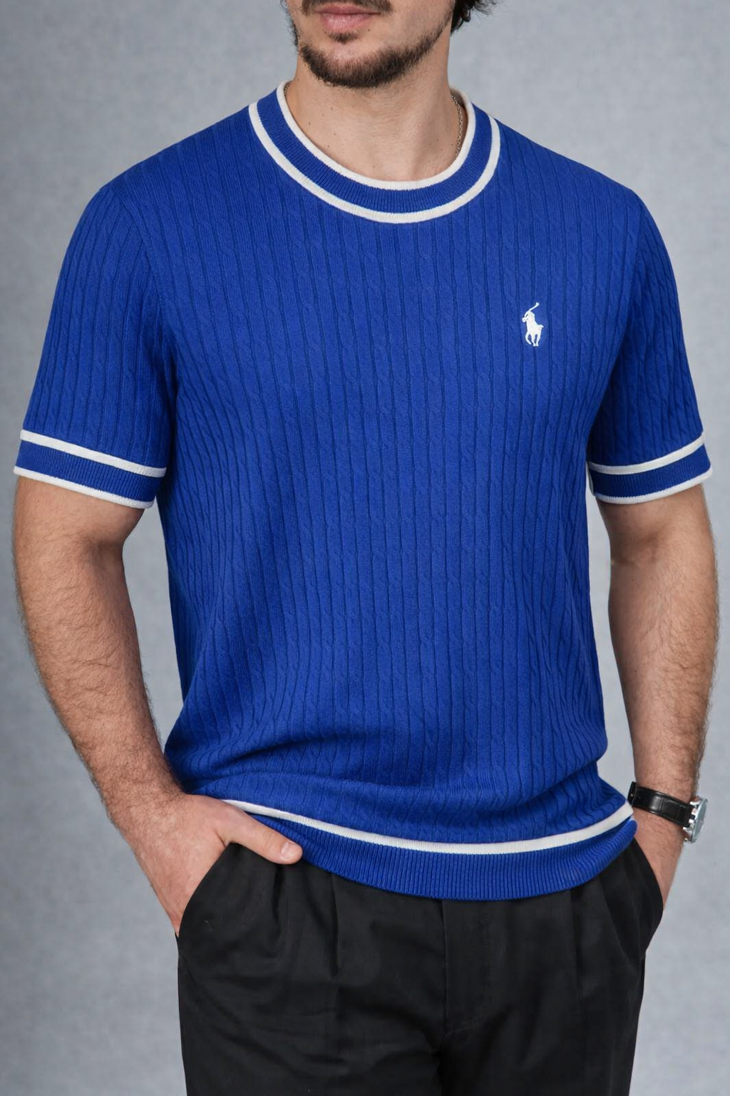 Polo T-shirt en maille Riviera