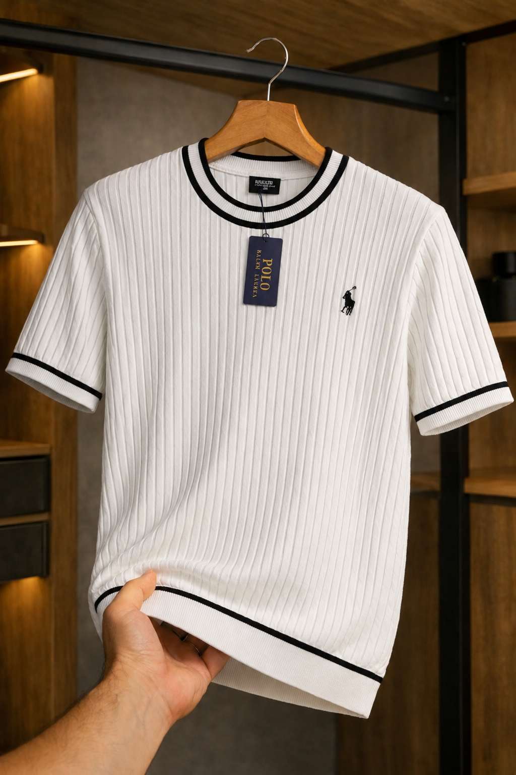 Polo T-shirt en maille Riviera